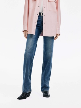 All Around Street Fashion Trend Setter Holiday Vibes Low Rise Straight Jeans