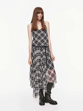 Asymmetrical Hem Cami Dress Fit for All Seasons Summer-Season