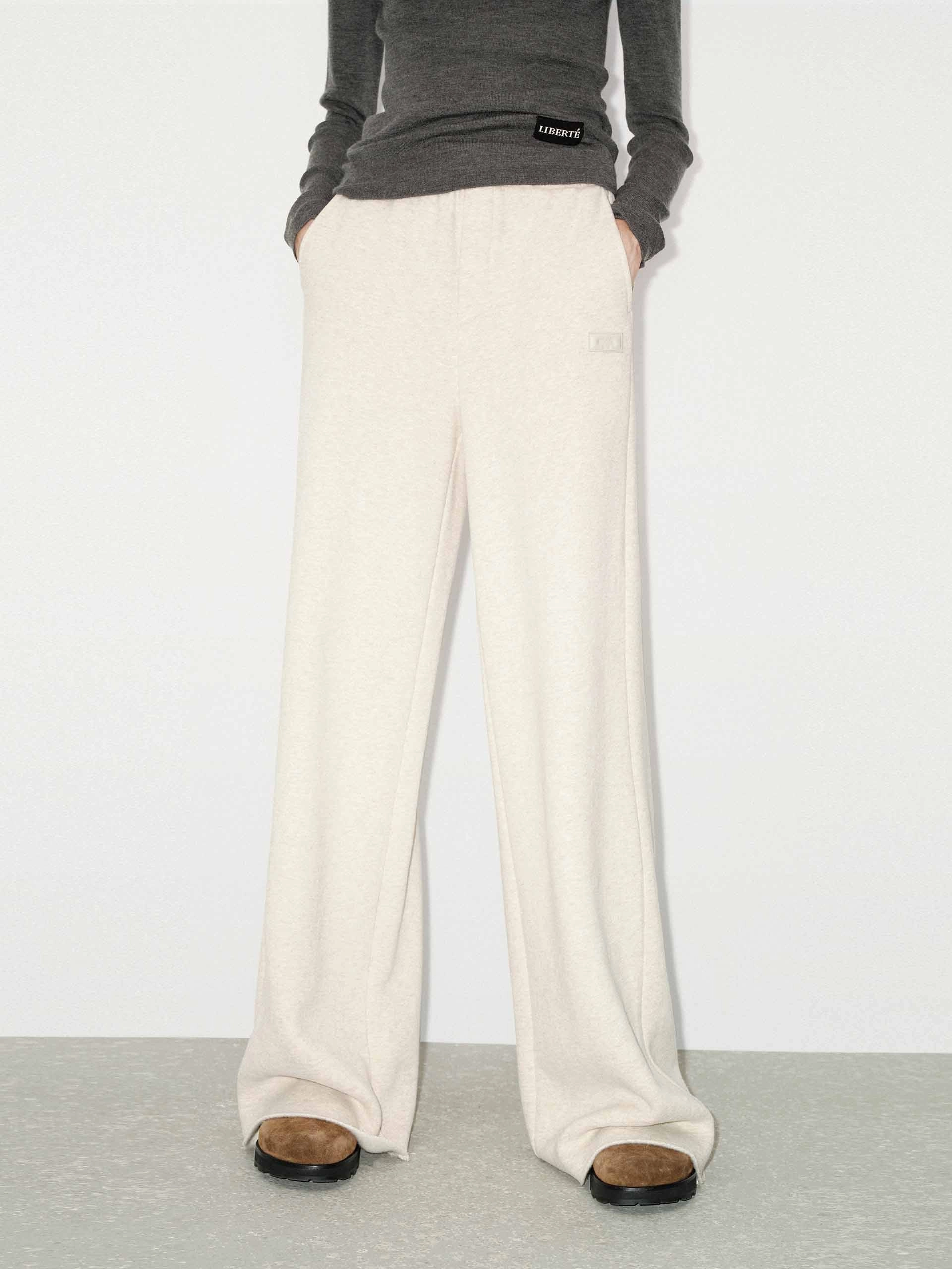 Denim finish Elasticated Waist Cotton Pants