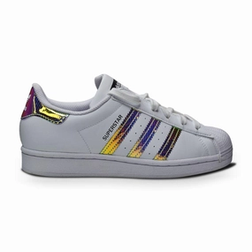 Juniors Adidas Superstar J - FY6752 - White Rebound Boost Technology Anti Slip Tread Pattern