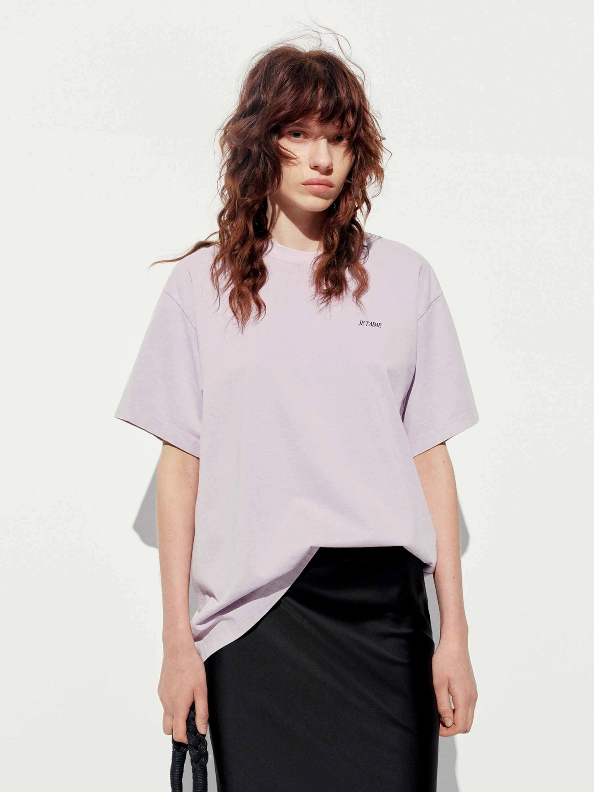 Back Cat Loose T-shirt Heavyweight Weave ReinforcedHems