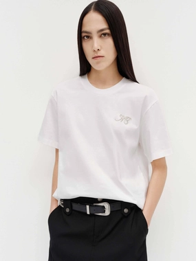 Moisture wicking Summer Ready Back Cutout Cotton T-shirt