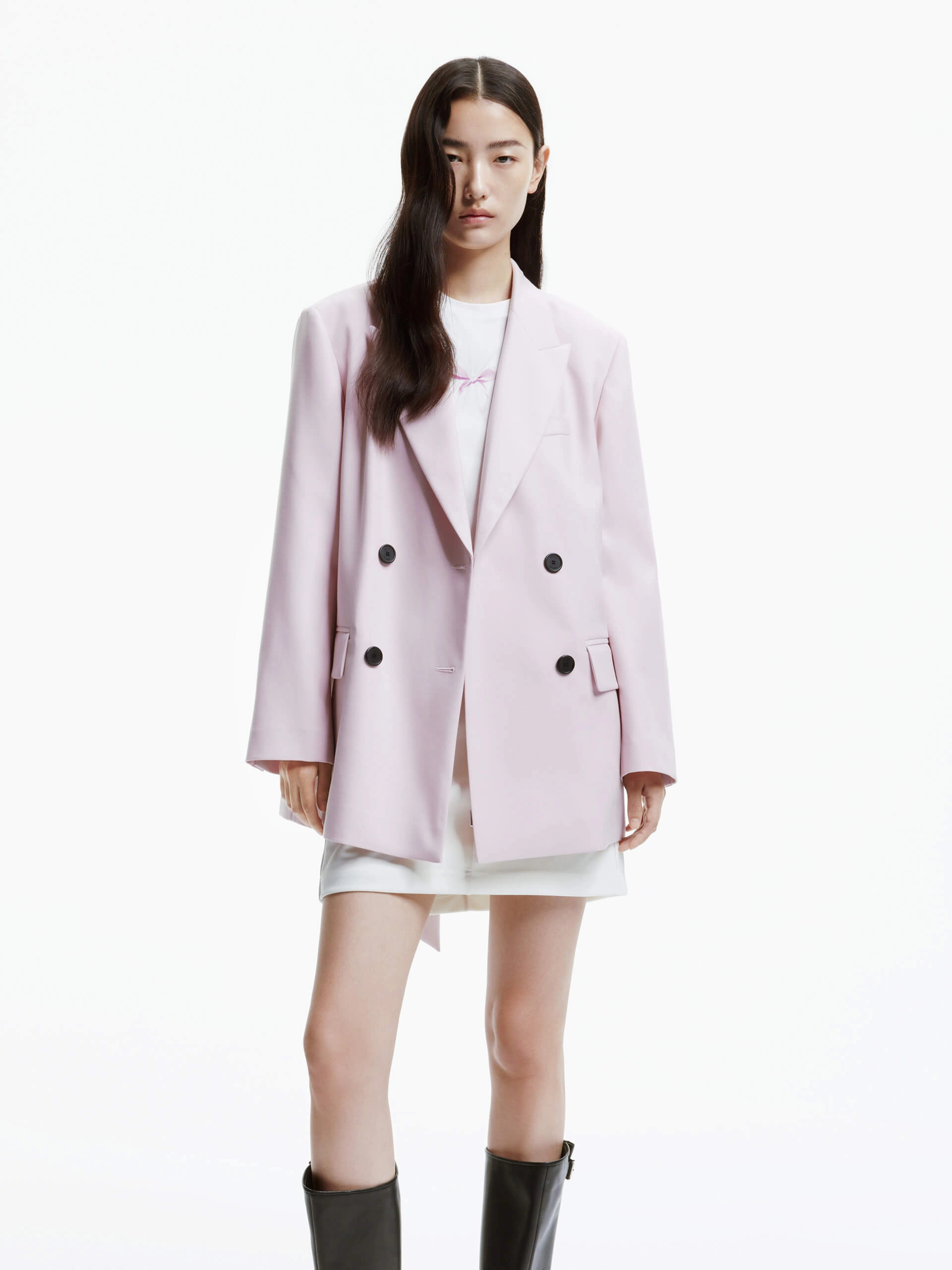 Back Cutout Tie Blazer Slim Fit Styles