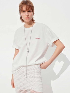 Smart Outfit Back Fruit Pattern T-shirt