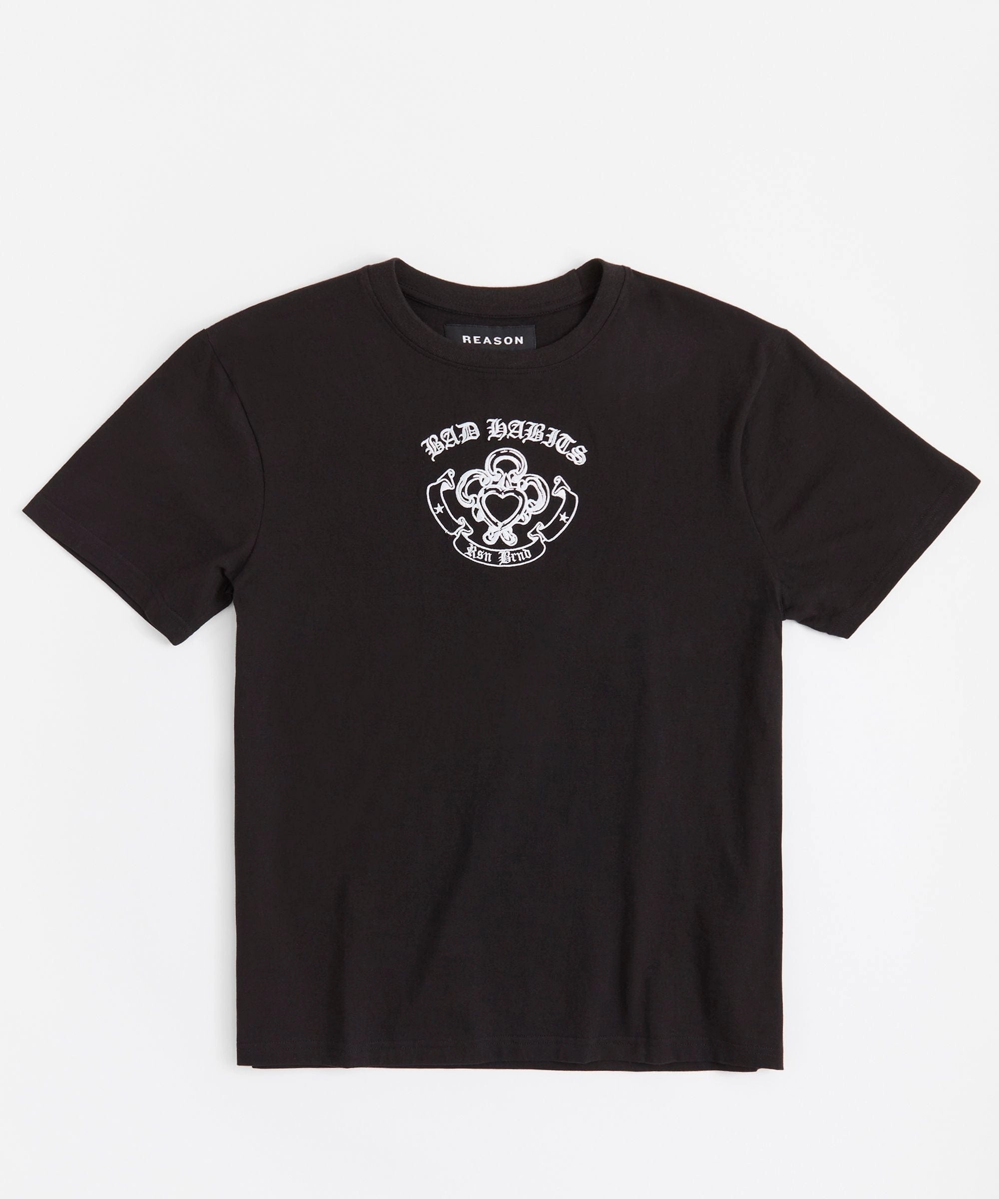 Bad Habits Short Sleeve Tee SeamFree Knitting LowProfile Zipper