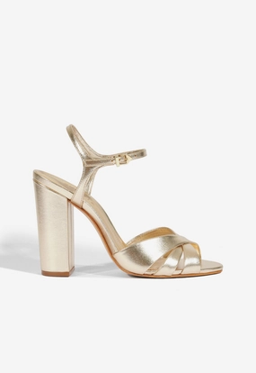 Ankle Strap Contoured Heel Support Keefa Block Sandal