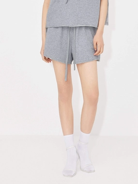 Drawstring Waist Shorts Smooth zipper closure Breathable Material