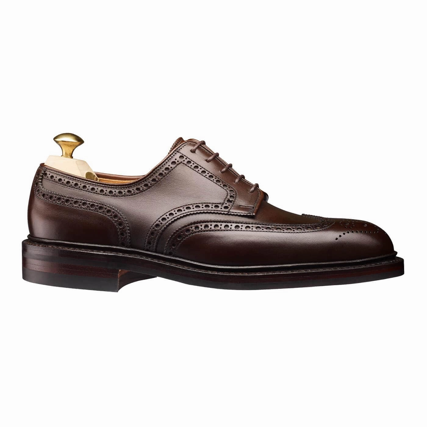 Pembroke Dark Brown Wax Calf Sleek lines