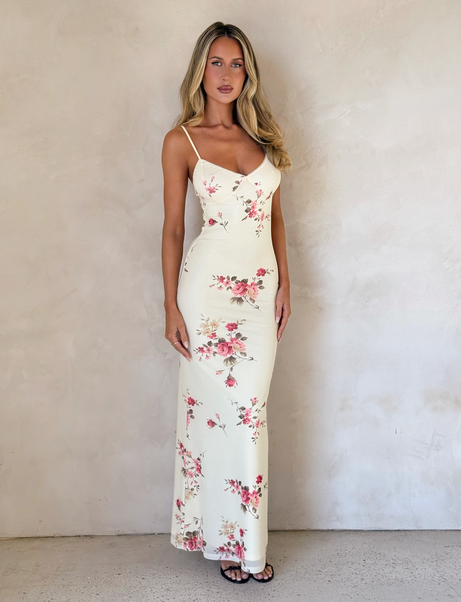Fashion Option Chill Friendly JULIANNA DRESS - YELLOW : MACRO FLORAL : POP FLORAL