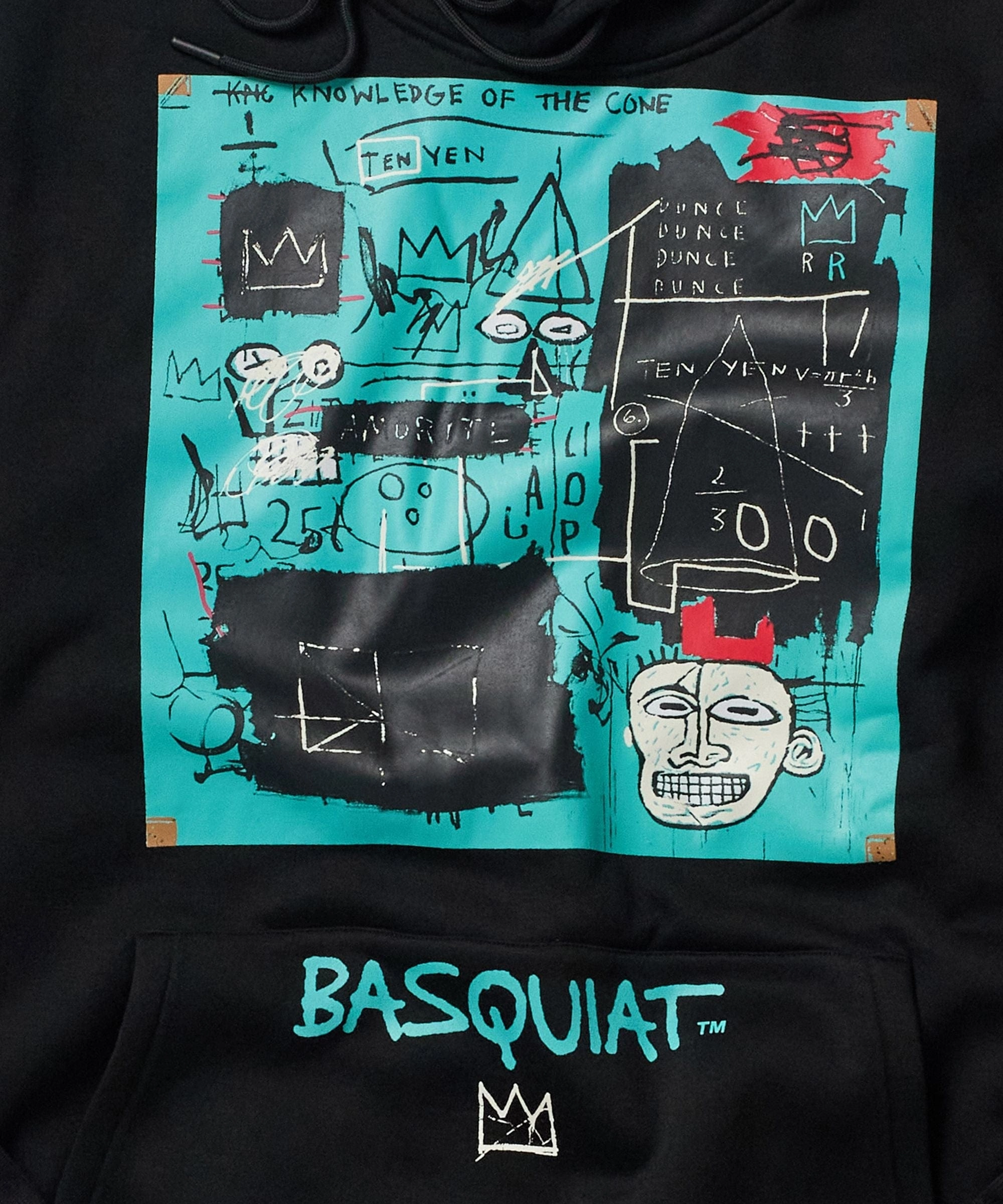 QuickDry Performance OdorResistant Basquiat Equals Pi Hoodie - Black