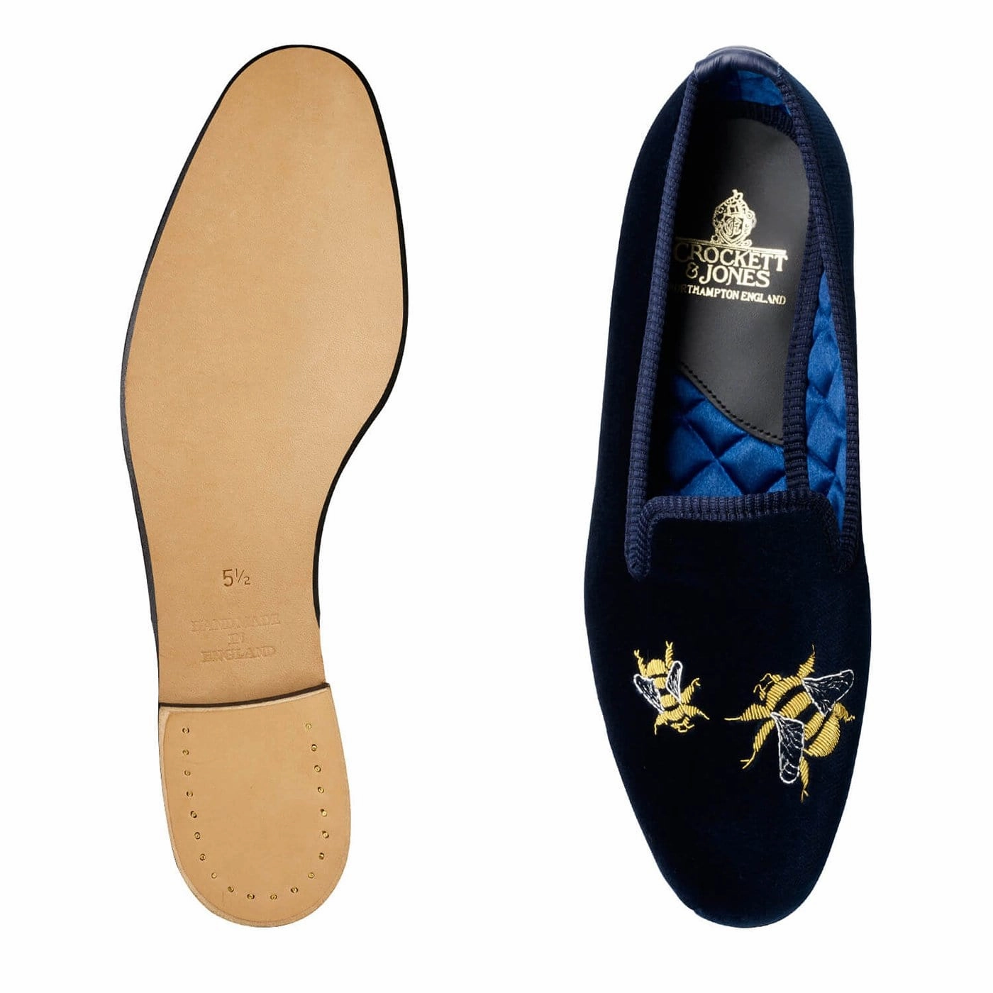 Bees Navy Velvet Compression Molded Base Heel Stabilizer