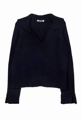 Adjustable drawstring Trendy Layers Belinha Sweater In Black