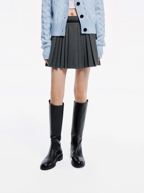 Easy Flex Design FlexFoamPadding Belt Pleated Mini Skirt