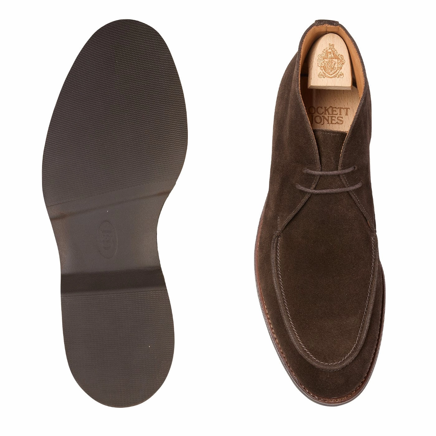 Grippy Outsole Rough Terrain Suede Bibury Dark Brown Suede