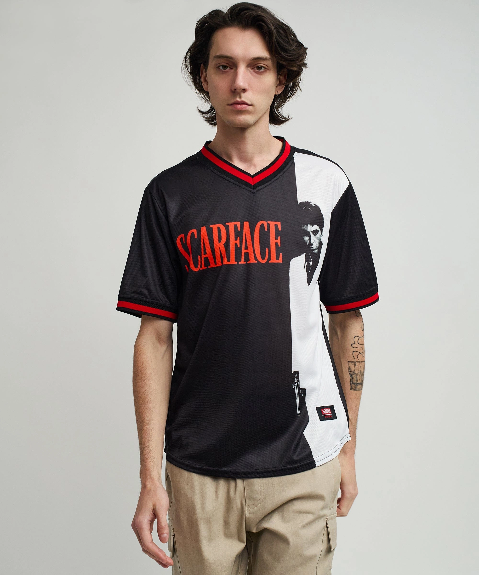 Scarface? Baseball Jersey - Black Active Wear Non Chafing Edges