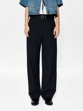 Comfort Base Quick Dry Technology Black Tapered Leg Trousers