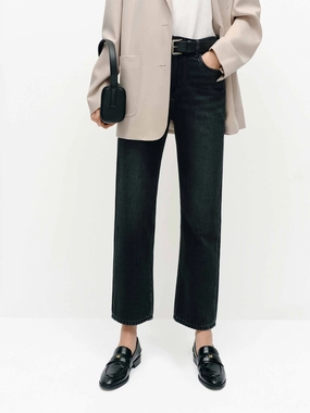 Black Wash Ankle Jeans light feel Adaptive Look