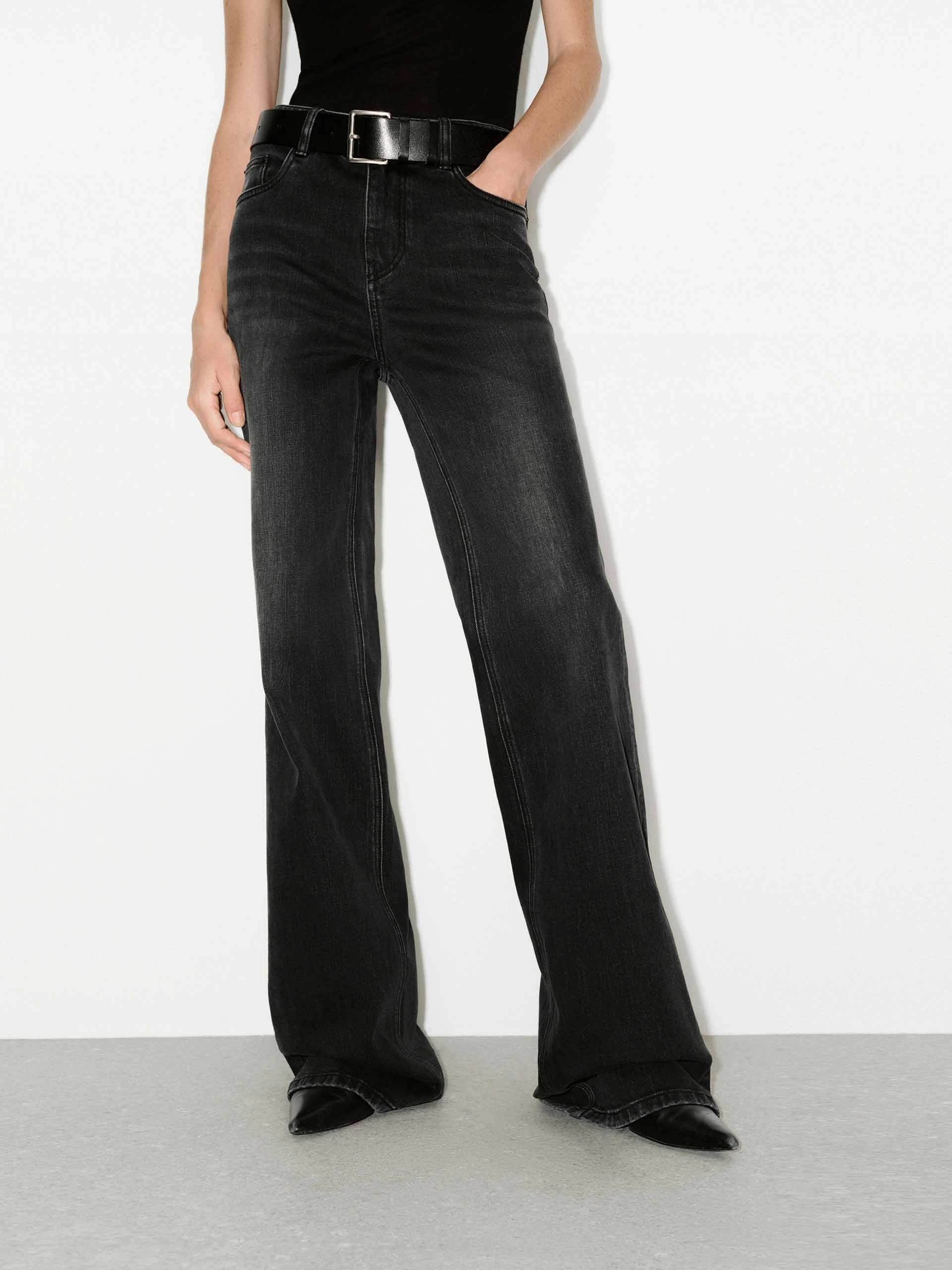 Black Wash Cotton Jeans Active Touch