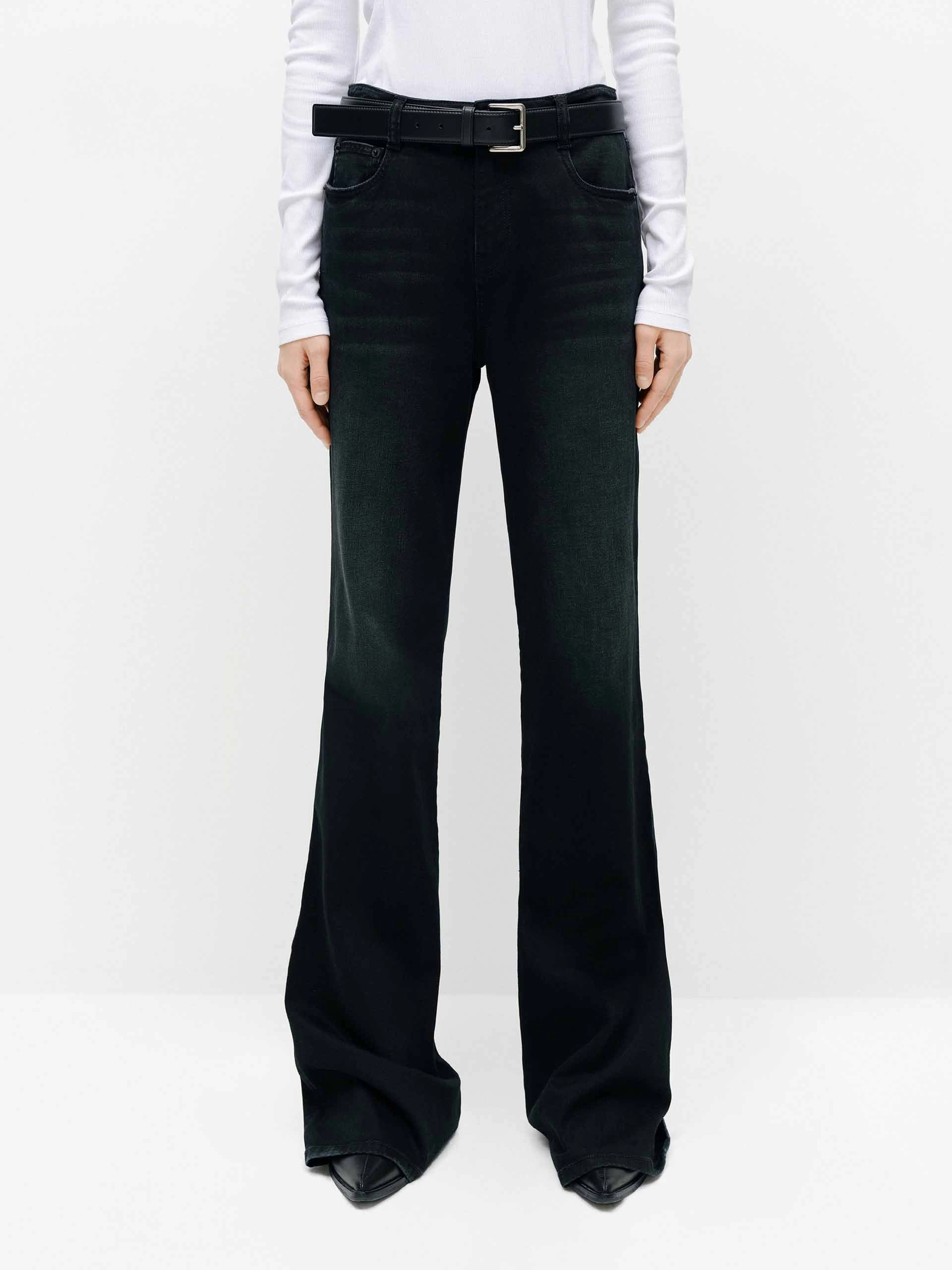 Unisex Outfit Core Wardrobe Black Wash Straight Jeans