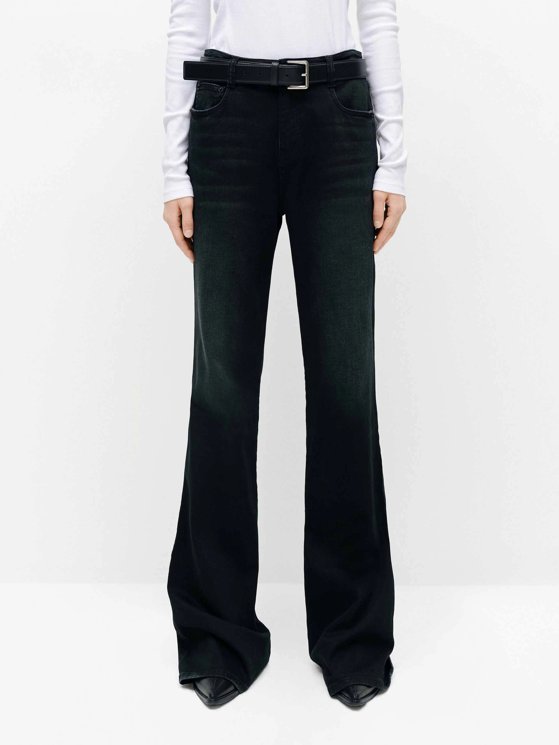 Odor Control Treatment Black Wash Straight Jeans