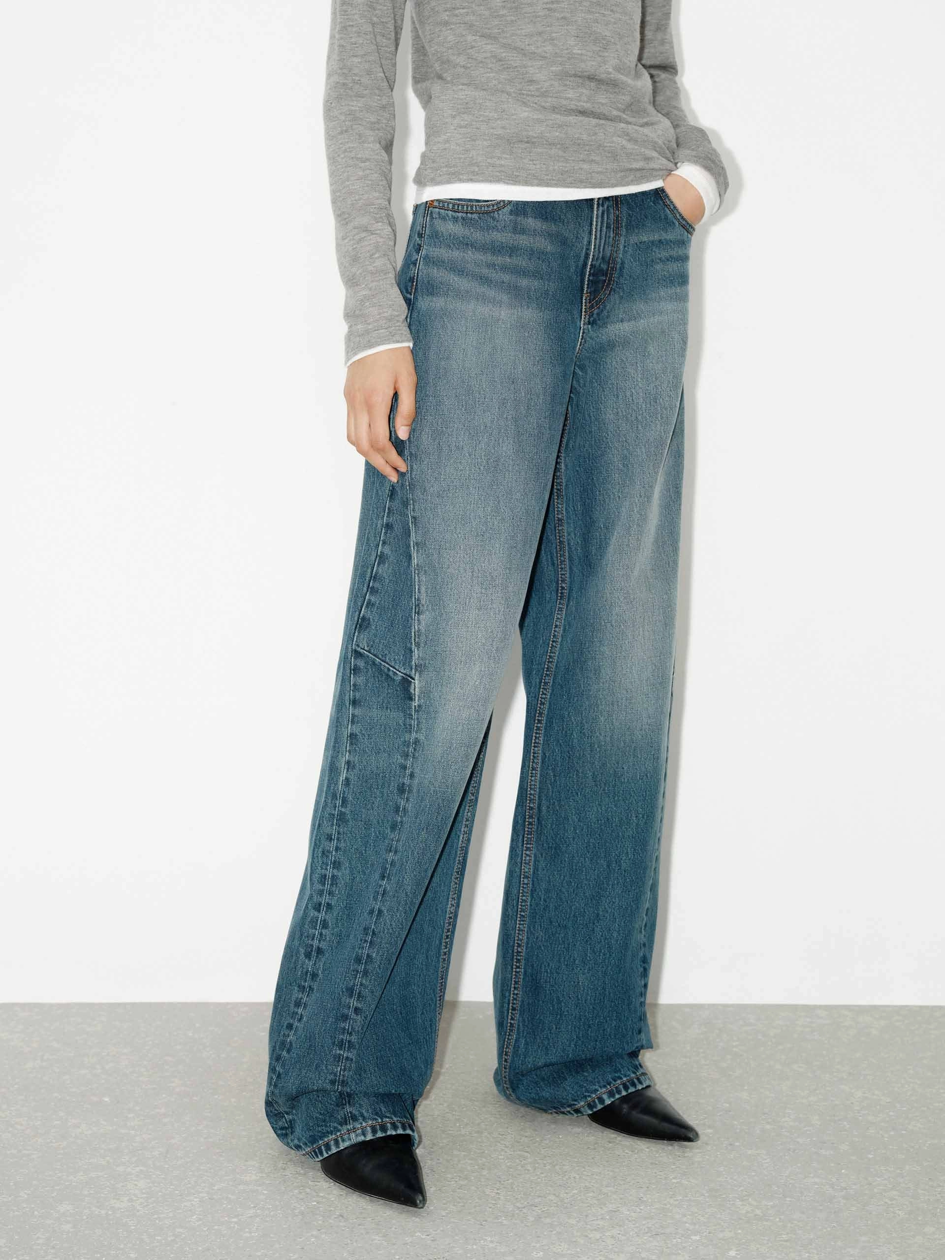 Cool Classic Blue Wash Straight Jeans