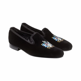 Bond Coat of Arms Black Velvet Soft Slip