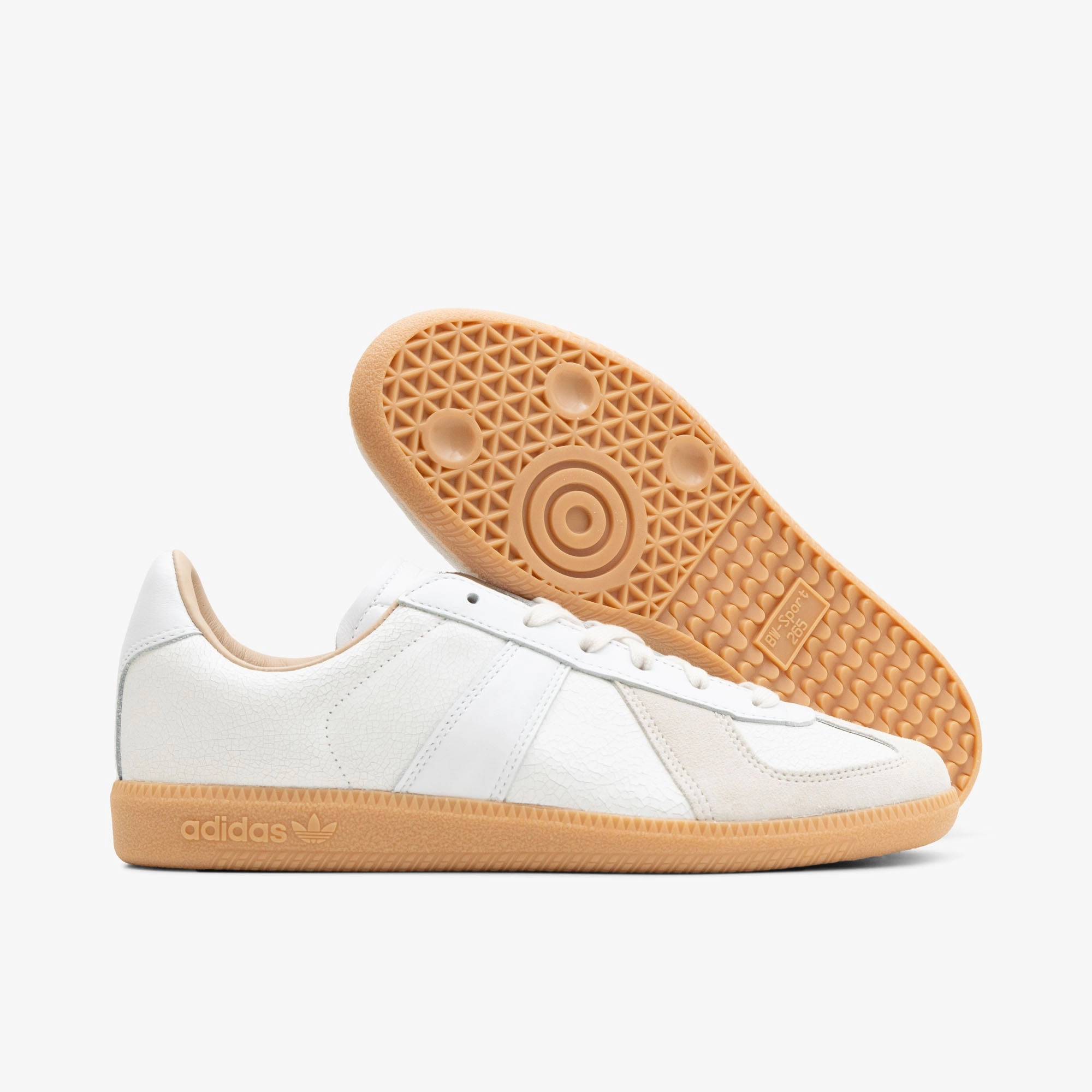 adidas Originals BW Army Lux Footwear White / Footwear White - Gum Abrasion Guard TPU Heel Counter