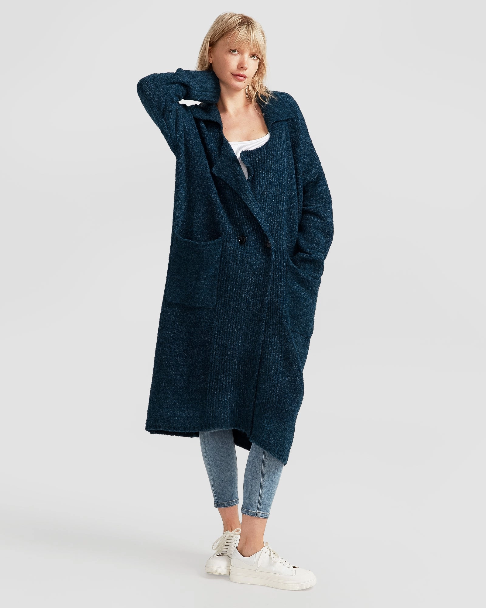 Born To Run Sustainable Sweater Coat Odor Control Technology Functional Fashion