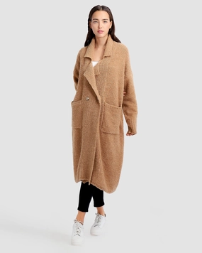 Layered Style Born To Run Sustainable Sweater Coat