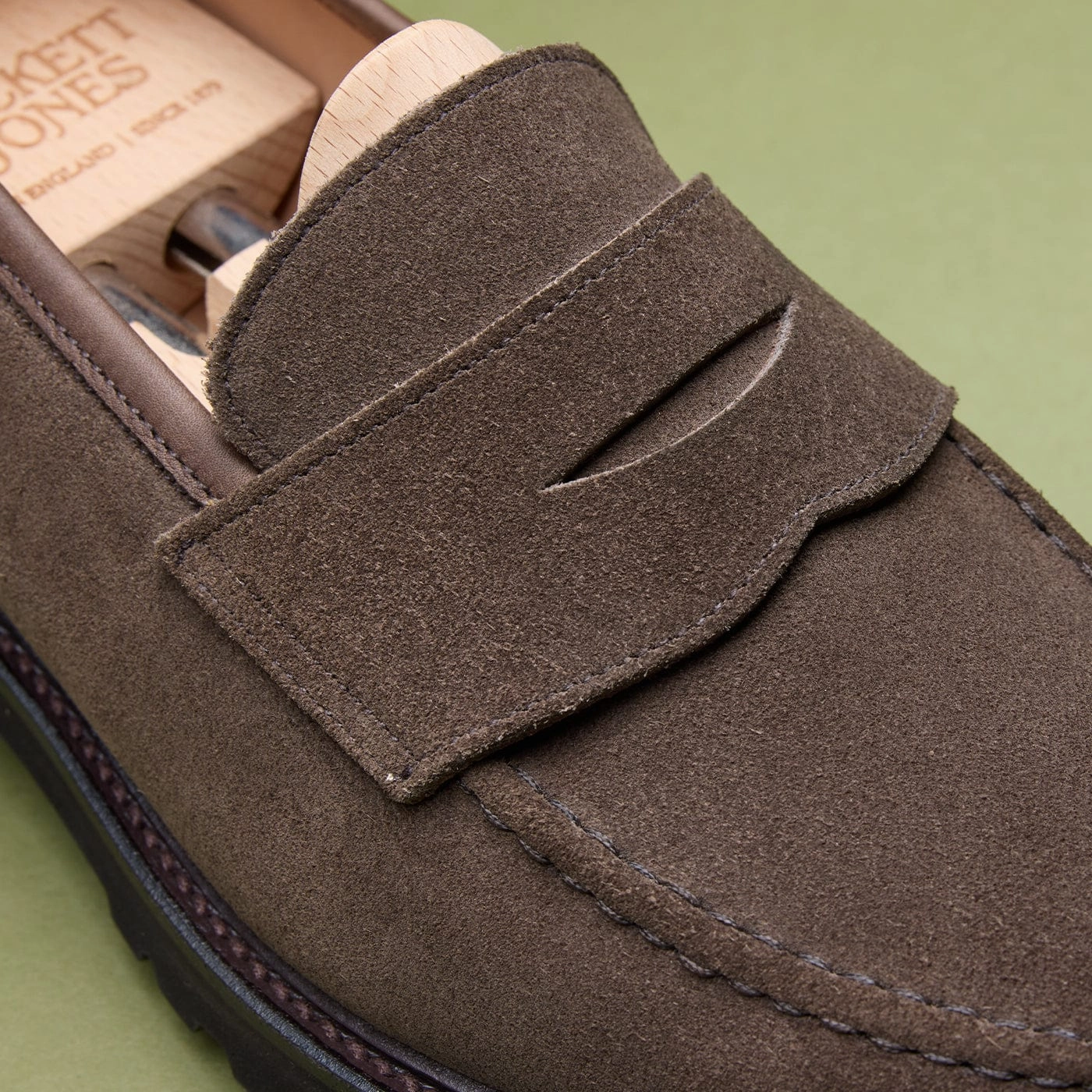 Boston 2 Slate Suede Horsebit Detail