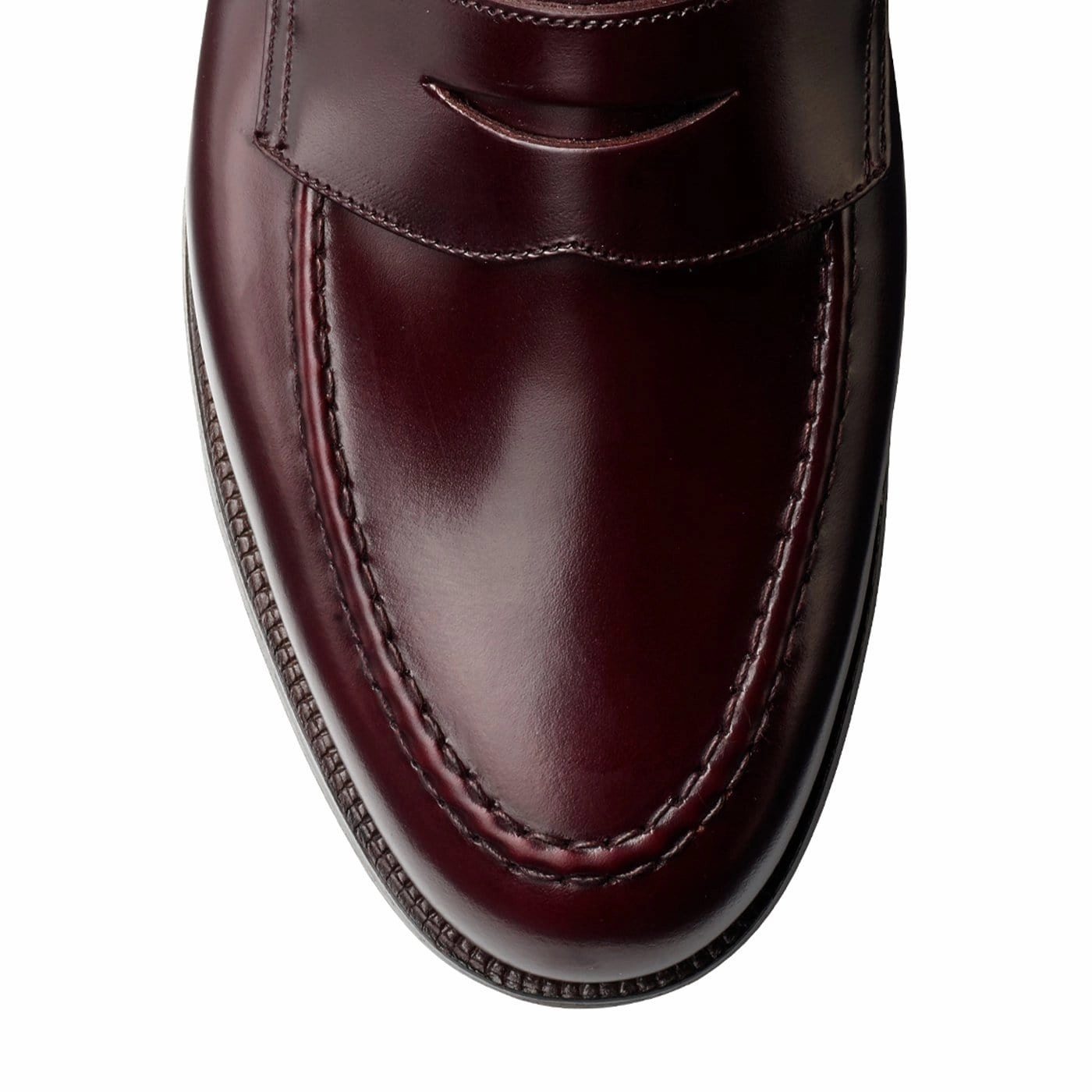 Rubber Sole Versatile design shoes Boston Burgundy Cavalry Calf