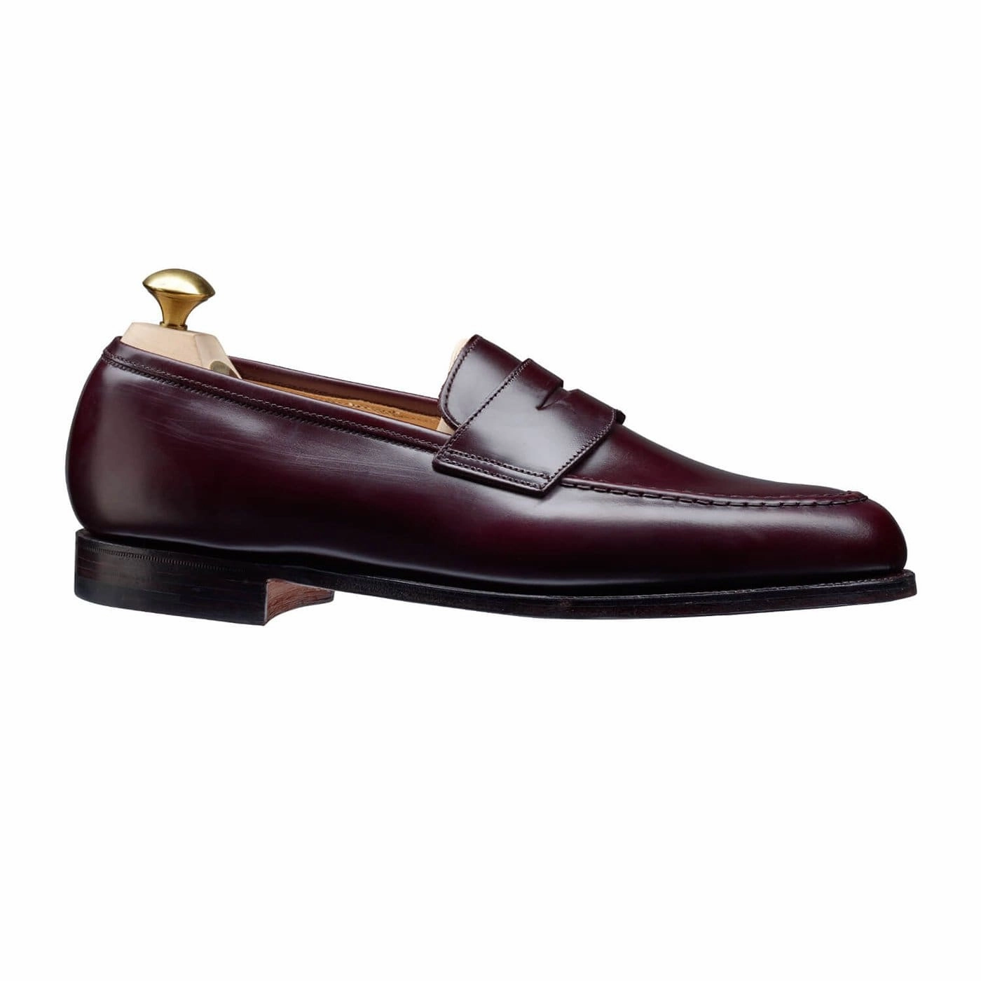 Boston Burgundy Cavalry Calf Clean Texture City Firm