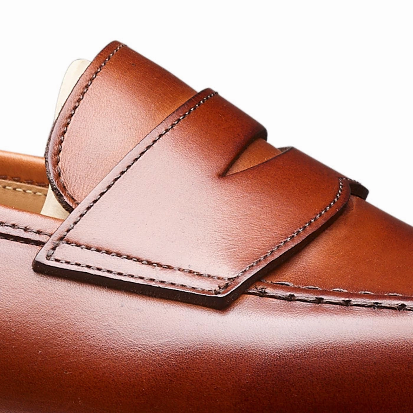 Neat Lines Boston Chestnut Burnished Calf
