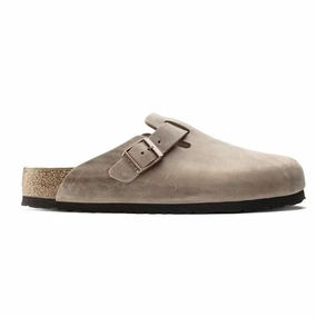 Boston Soft Footbed Leather Oiled Sandals Tabacco Brown Adventure Time