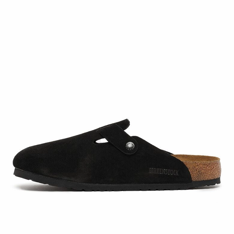Bacterial Growth Prevention Boston Soft Footbed Leather Sandals