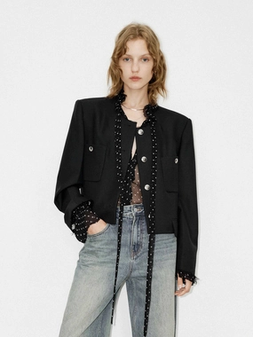 Rugged Outdoor Optimized Boxy Fit Collarless Jacket