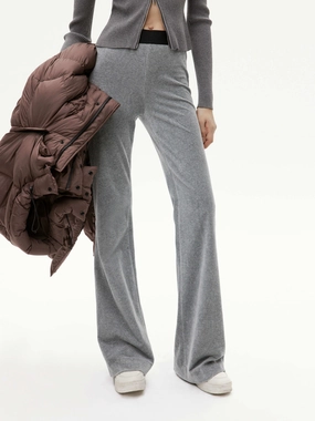 RegularFit Elastic Waist Flared Pants