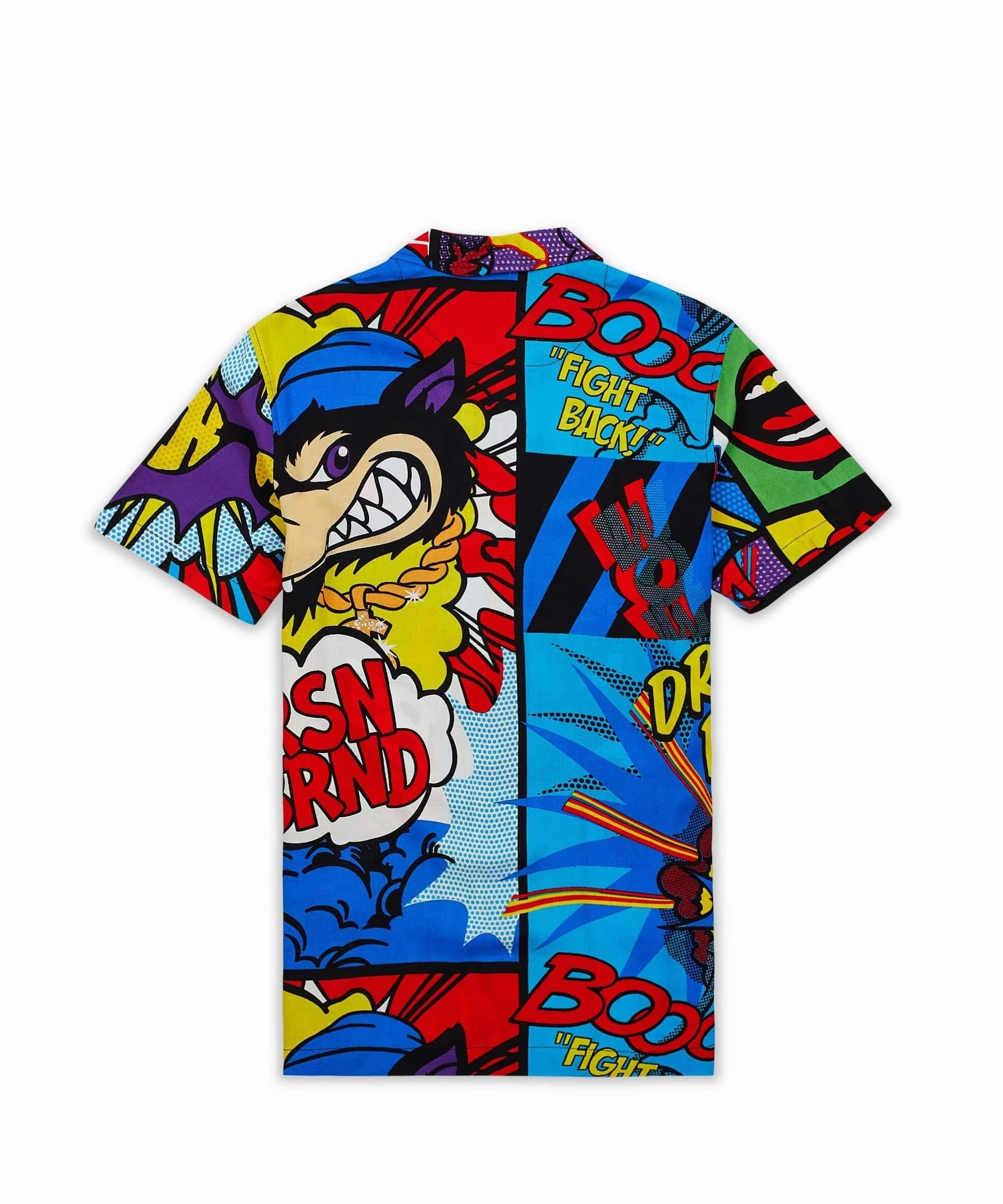 Odor Resistant Finish Plus Size Money Drip Allover Print Short Sleeve Shirt