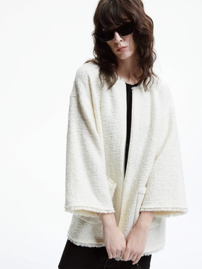 Loose Raw Trimmed Coat Soft Cover Odor Control Finish
