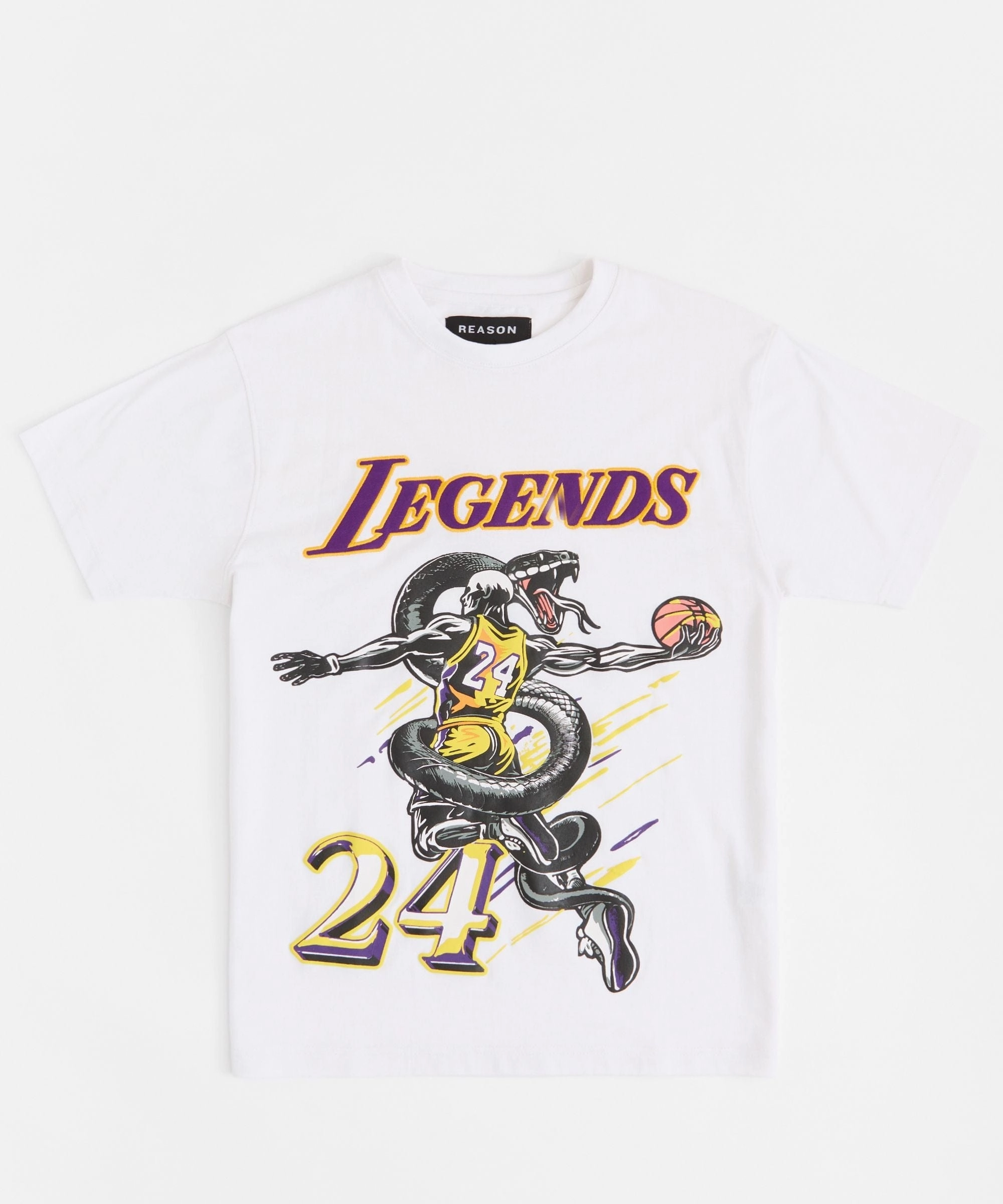 Legends 24 Applique Short Sleeve Tee - White QuickRelease Closure Reflective Safety Trim