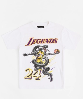 Legends 24 Applique Short Sleeve Tee - White QuickRelease Closure Reflective Safety Trim
