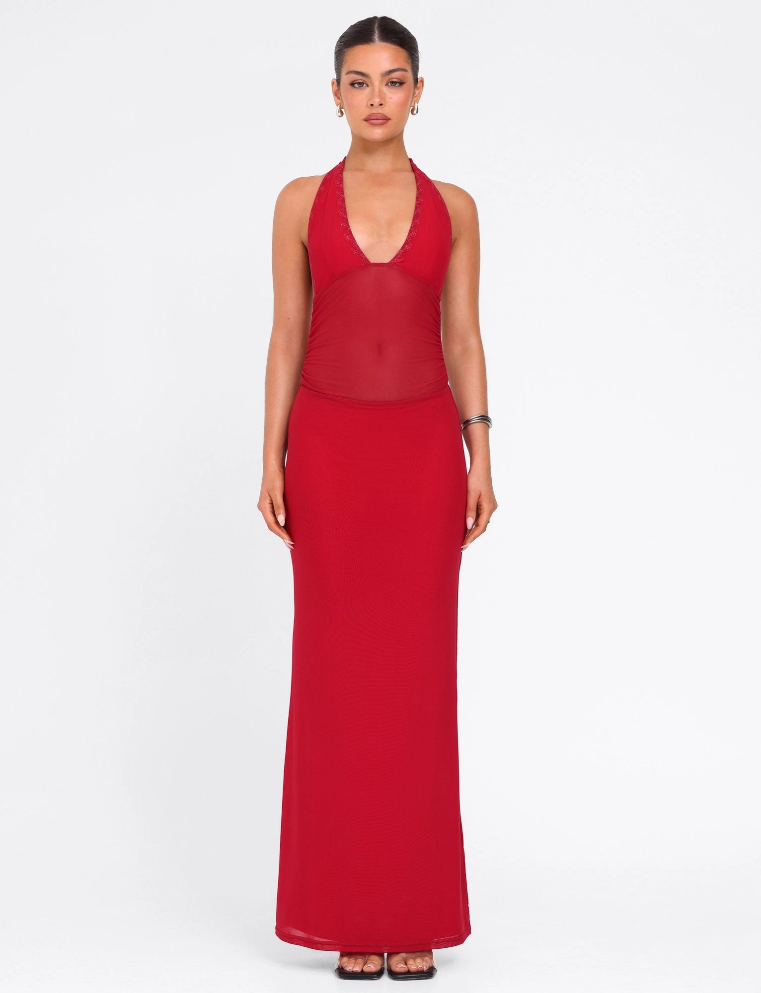Pop Texture BRESILY MAXI DRESS - RED