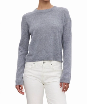 Classic Knit Brooklyn Sweater In Heather Gray
