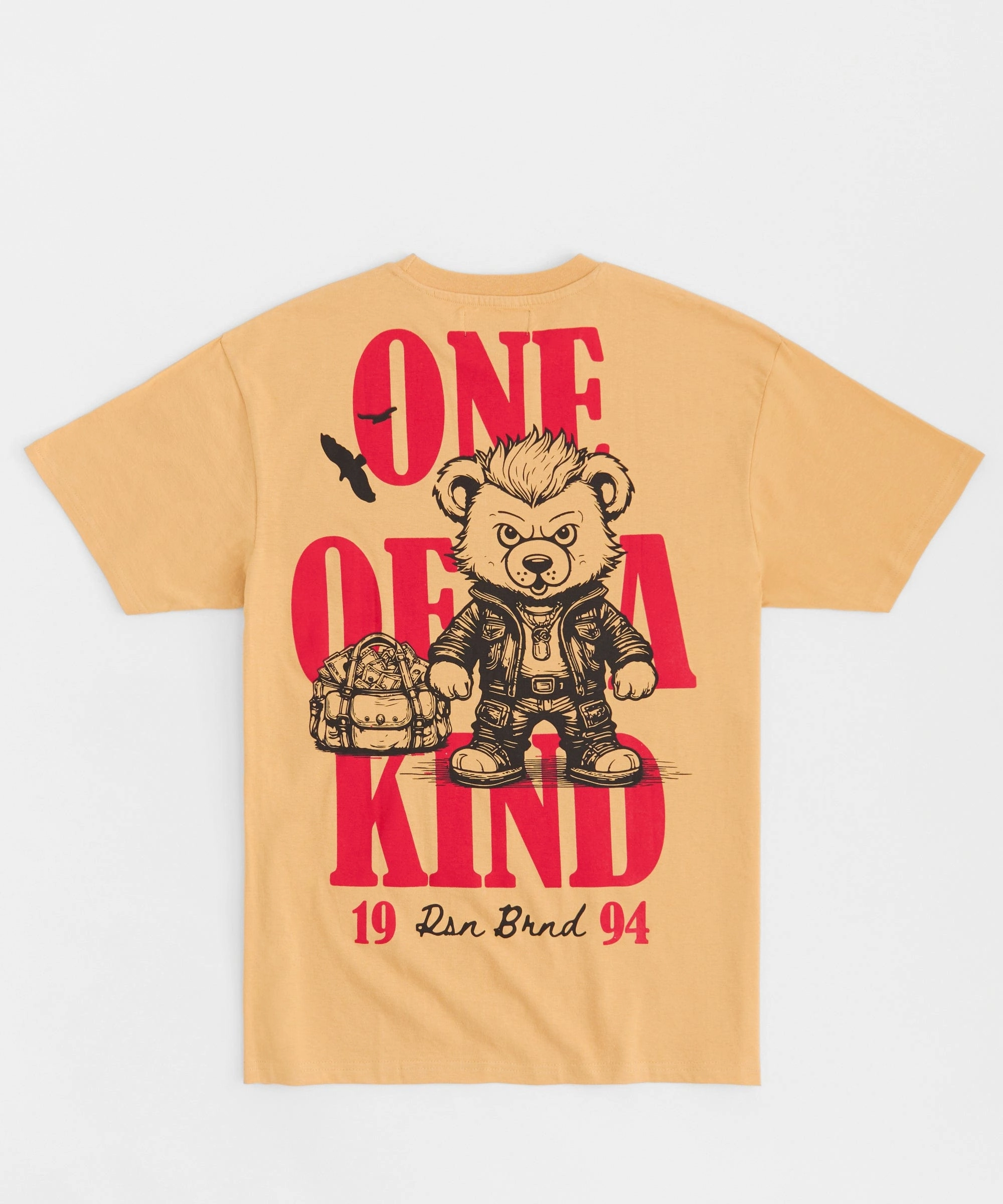 Built Different Rhinestone Short Sleeve Tee - Khaki SublimatedPrint