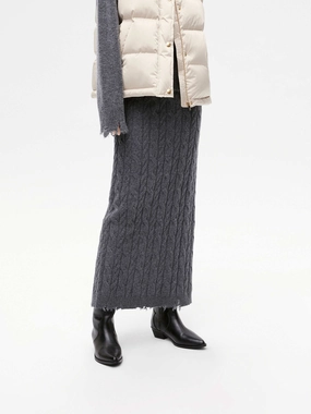 Versatile Layer Cable Back Slit Skirt