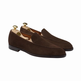 Plus Fit Cannes Dark Brown Calf Suede