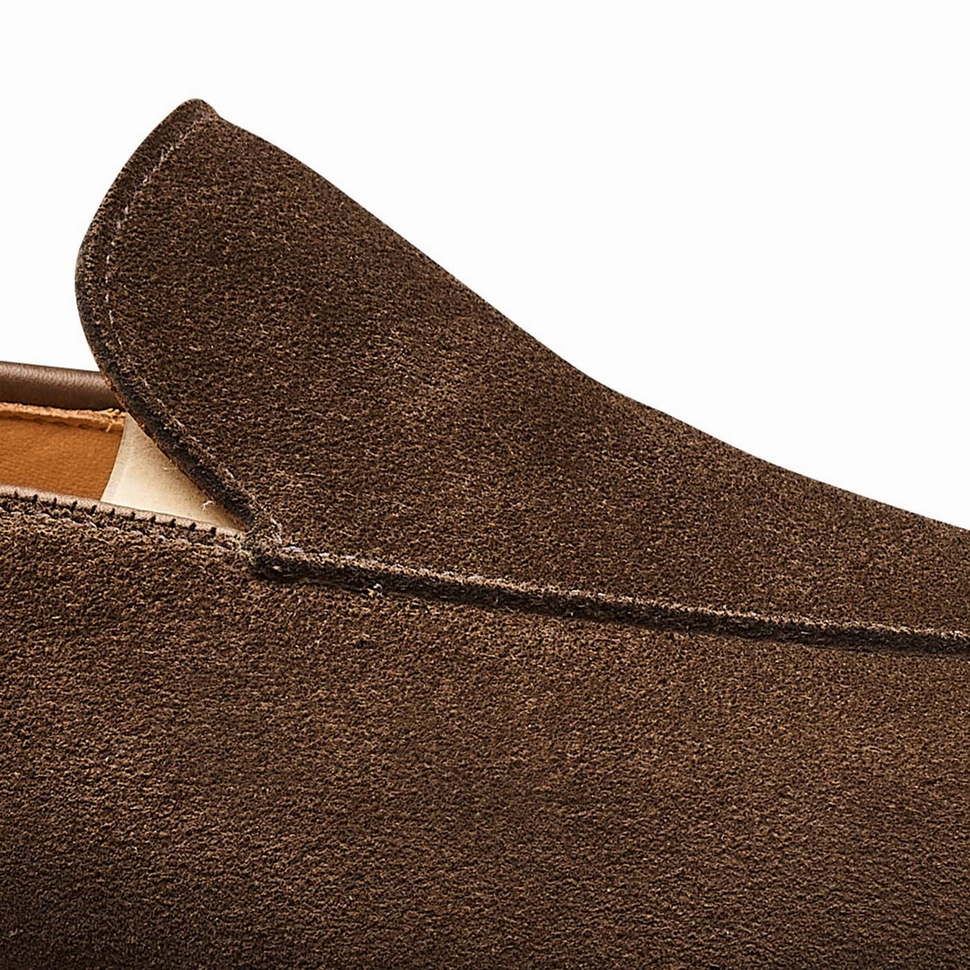 Cannes Dark Brown Calf Suede evening walk Simple Lines