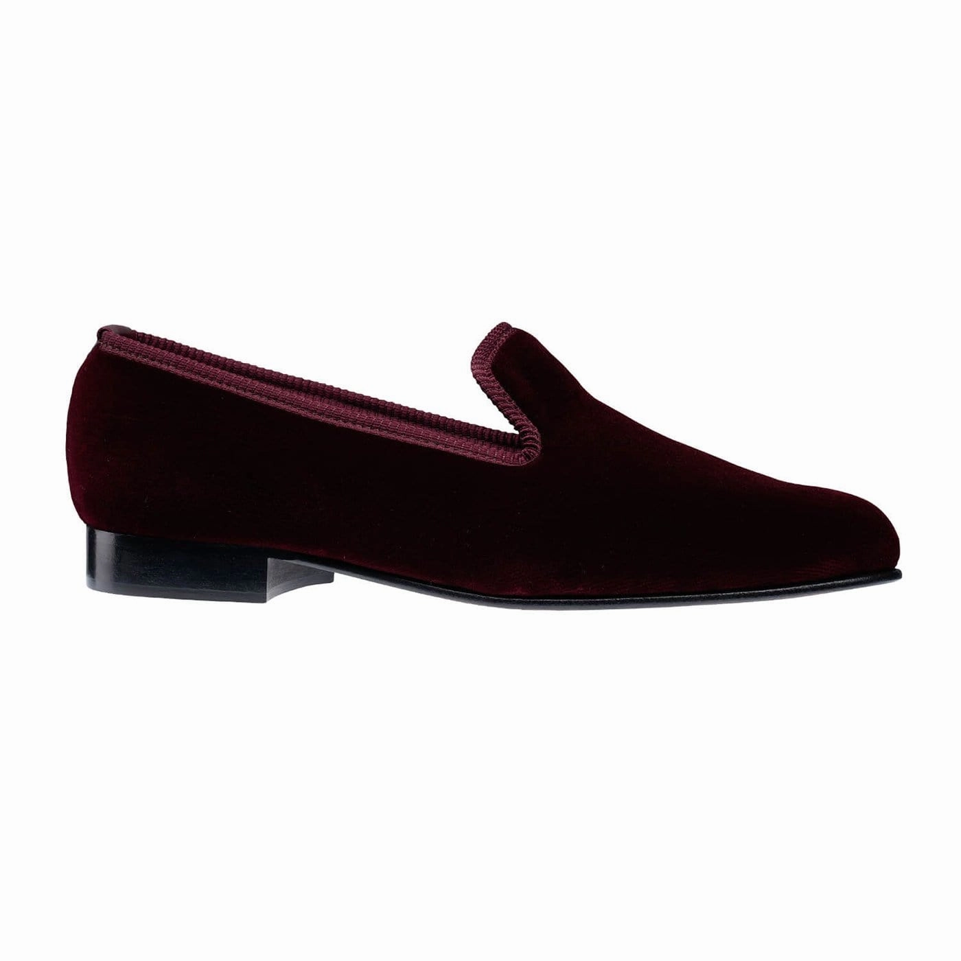Adjustable Laces Lightweight Comfort Plain Albert Burgundy Velvet