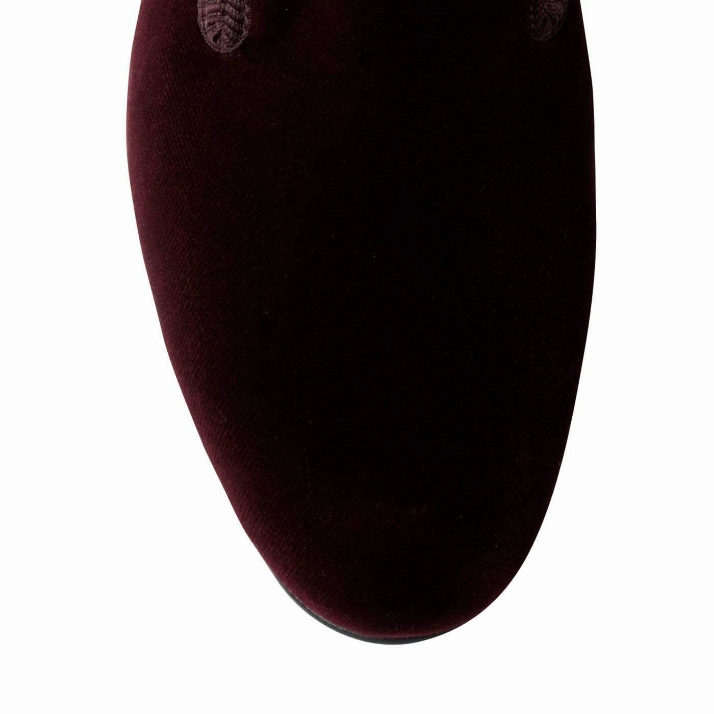 Plain Albert Burgundy Velvet elegant design Quick Comfort Walk
