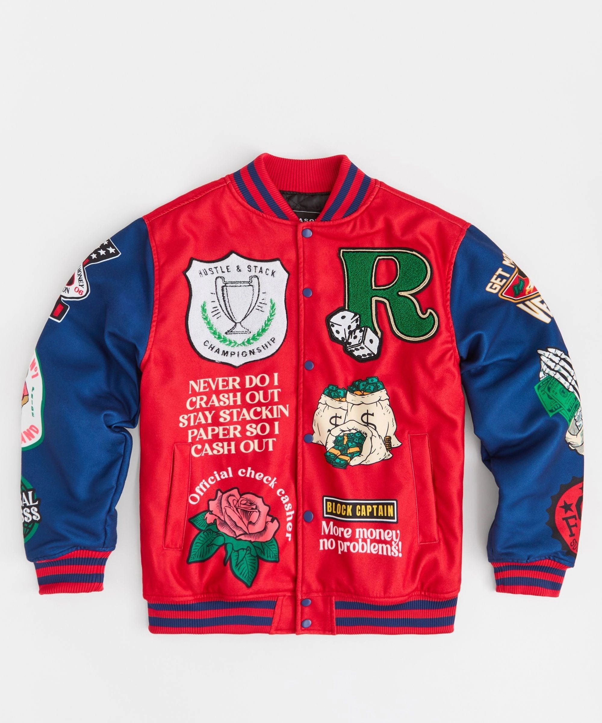 Captain Varsity Jacket - Red Non Irritating Edging